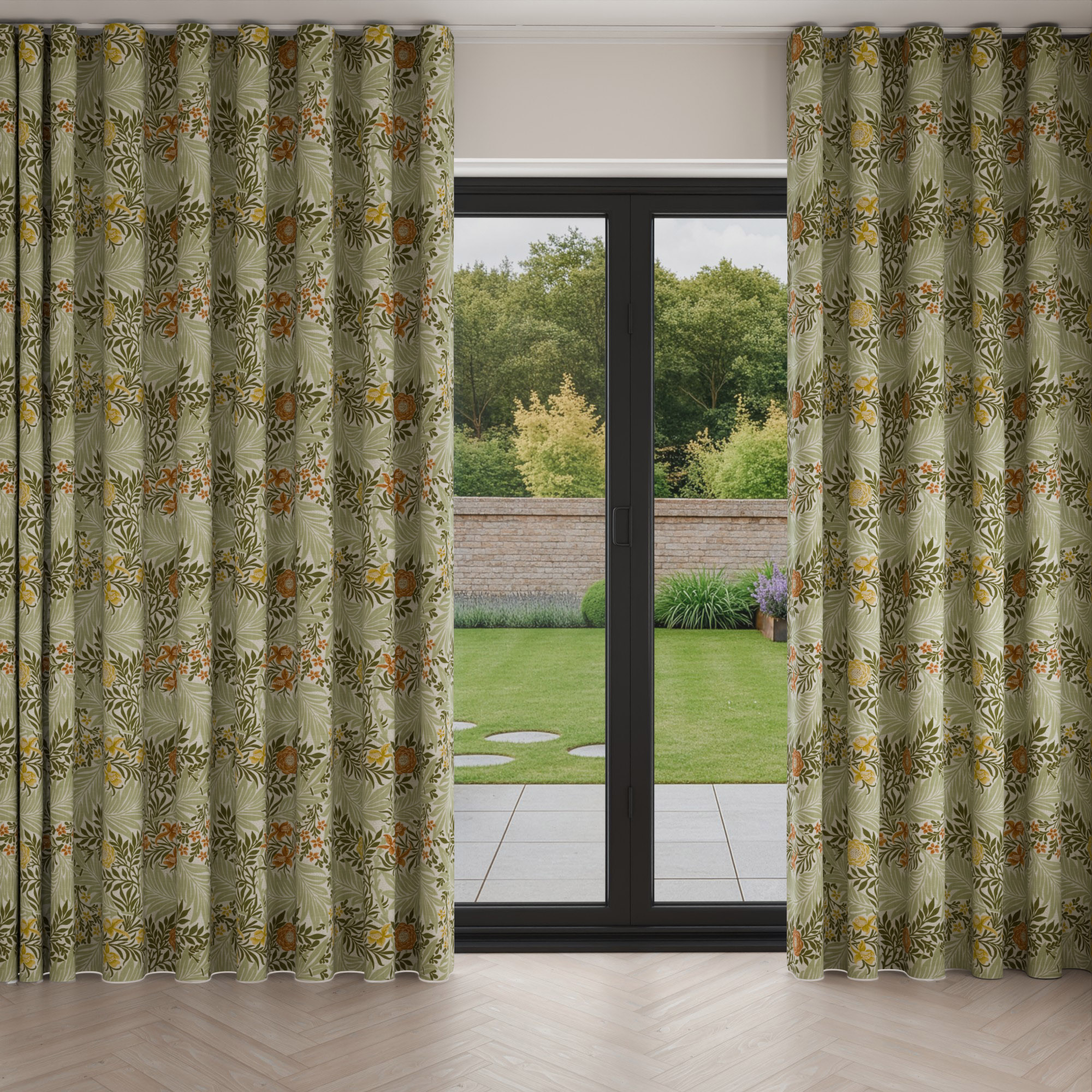 William Morris At Home Larkspur Nettle Wave Curtain - Image 3