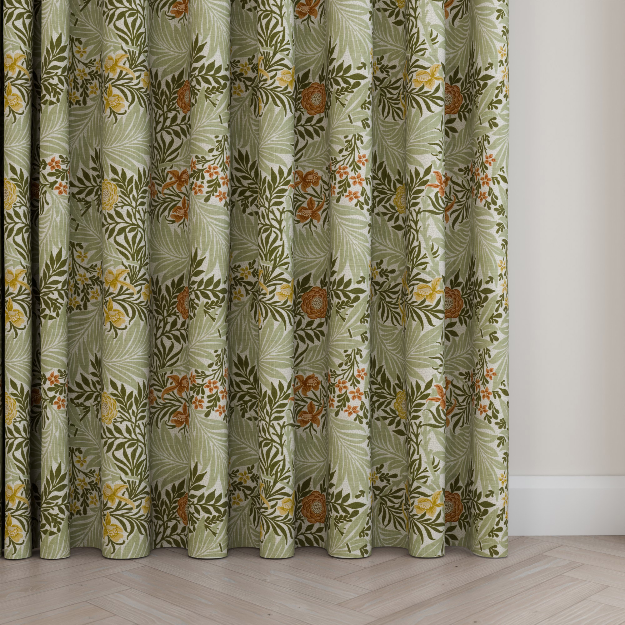 William Morris At Home Larkspur Nettle Wave Curtain - Image 5