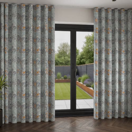 William Morris At Home Larkspur Woad Wave Curtain