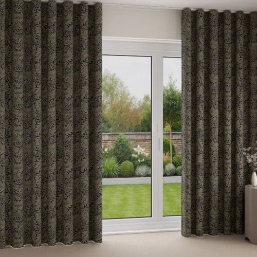 William Morris At Home Larkspur Woven Indigo Wave Curtain