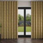 William Morris At Home Larkspur Woven Ochre Wave Curtain