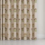 William Morris At Home Lily Flower Embroidery Madder Wave Curtain