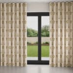 William Morris At Home Lily Flower Embroidery Nettle Wave Curtain