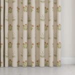 William Morris At Home Lily Flower Embroidery Nettle Wave Curtain