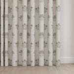 William Morris At Home Lily Flower Embroidery Woad Wave Curtain