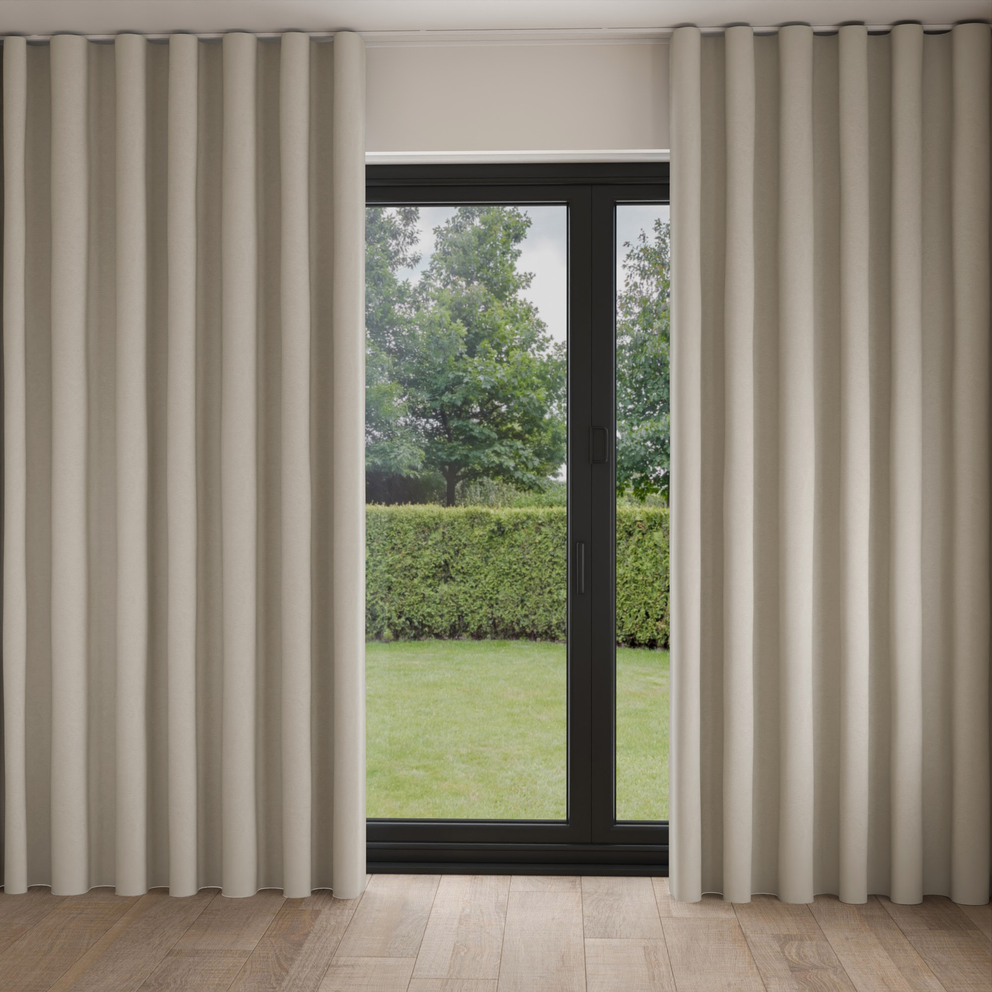 William Morris At Home Lodden Embroidery Chalk Wave Curtain - Image 2