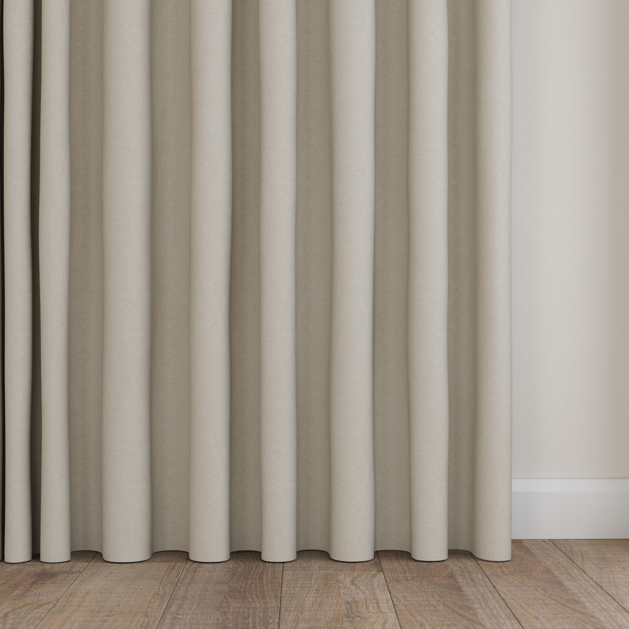 William Morris At Home Lodden Embroidery Chalk Wave Curtain - Image 5