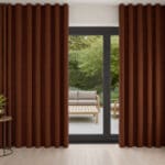 William Morris At Home Lodden Embroidery Clay Wave Curtain