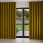 William Morris At Home Lodden Embroidery Ochre Wave Curtain