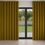 William Morris At Home Lodden Embroidery Ochre Wave Curtain