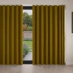 William Morris At Home Lodden Embroidery Ochre Wave Curtain