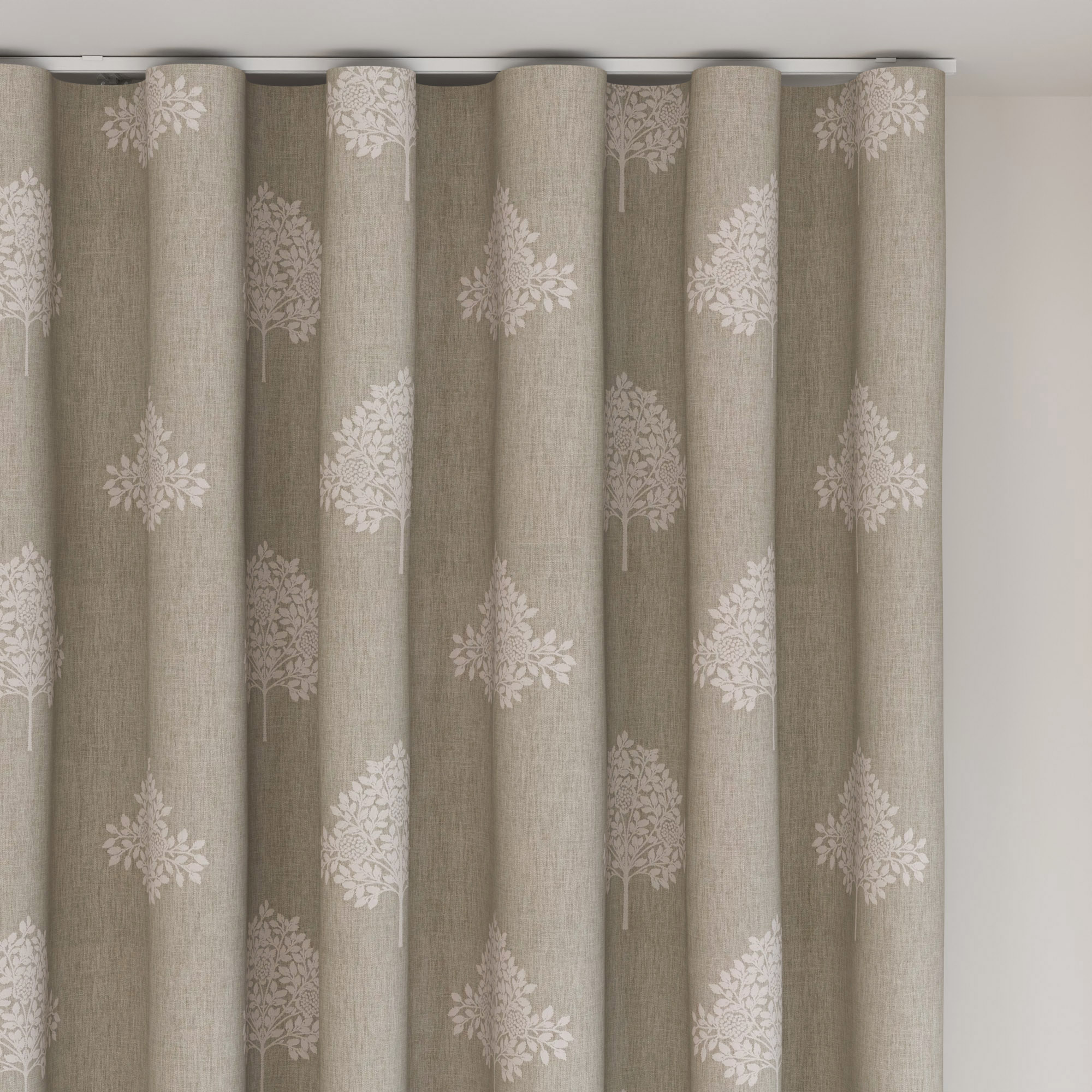 William Morris At Home Marigold Tree Embroidery Linen Wave Curtain - Image 6