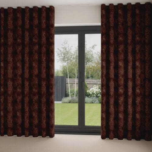 William Morris At Home Marigold Velvet Berry Wave Curtain
