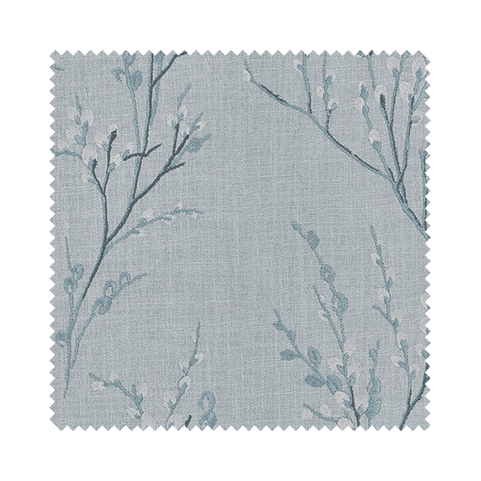 Laura Ashley Pussy Willow Embroidery Seaspray Wave Curtain - Image 7