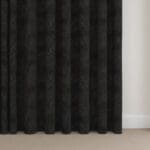 William Morris At Home Marigold Velvet Charcoal Wave Curtain