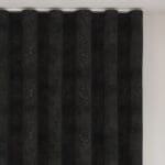 William Morris At Home Marigold Velvet Charcoal Wave Curtain