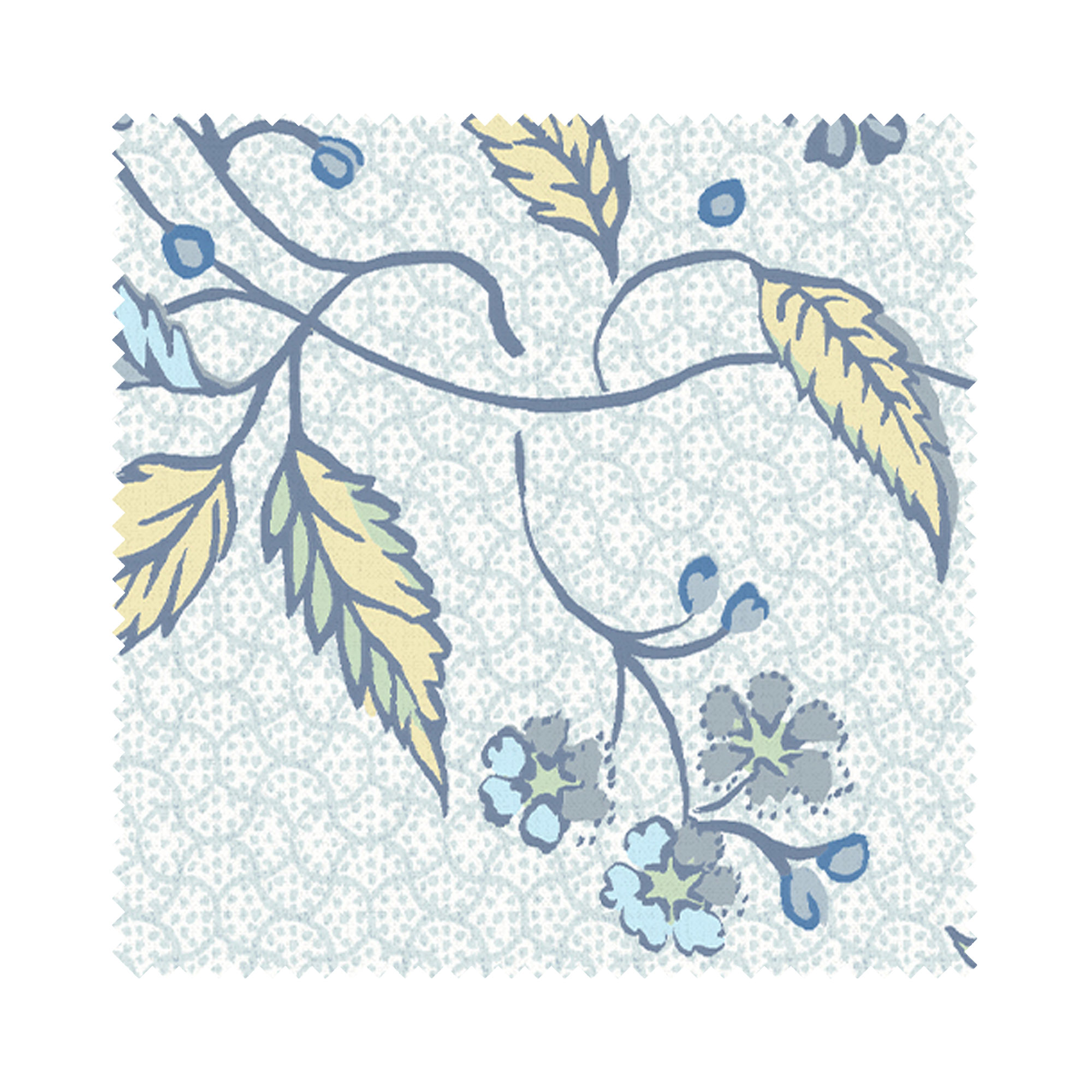 Laura Ashley Rambling Rector Blue Sky Wave Curtain - Image 7