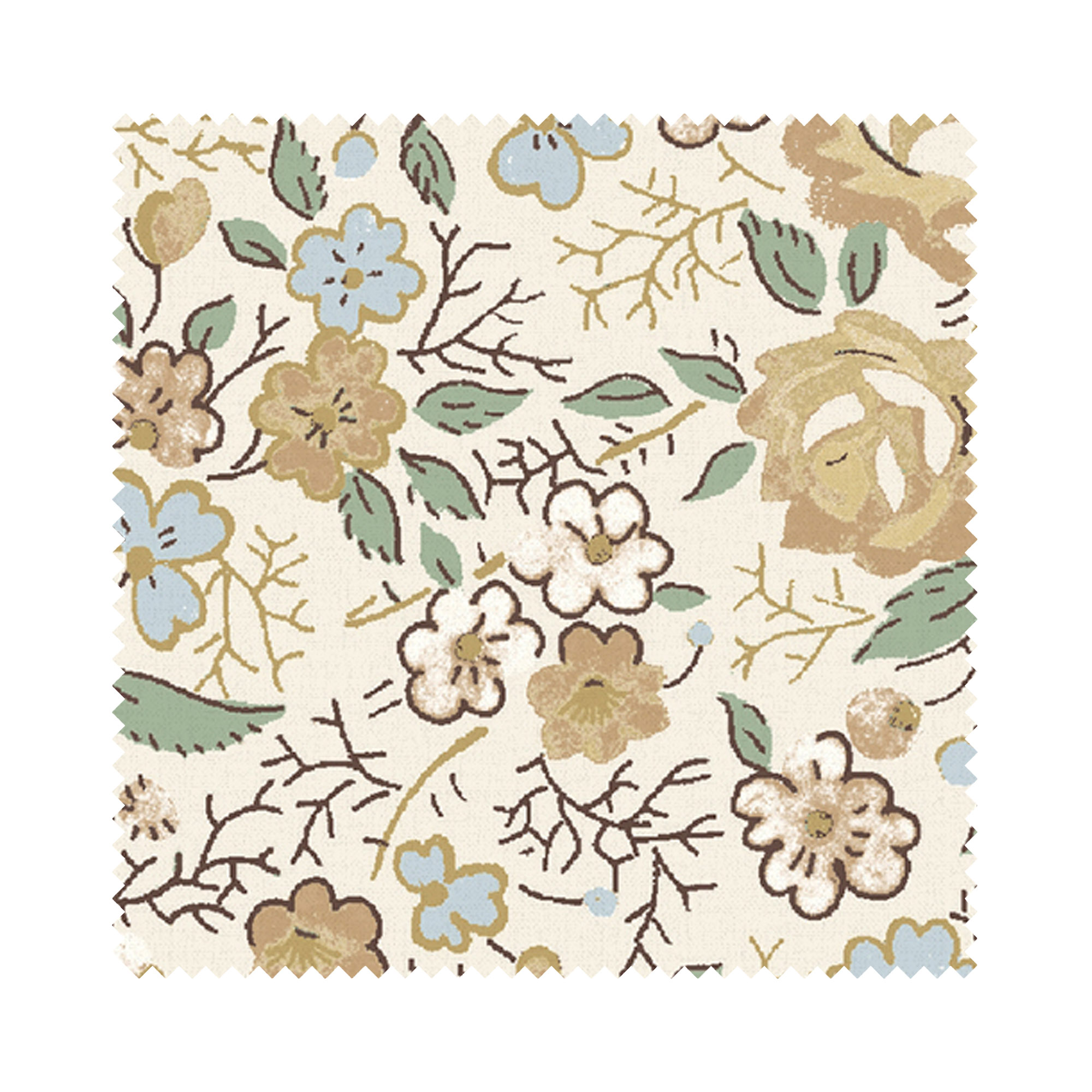 Laura Ashley Rowena Pale Gold Wave Curtain - Image 7