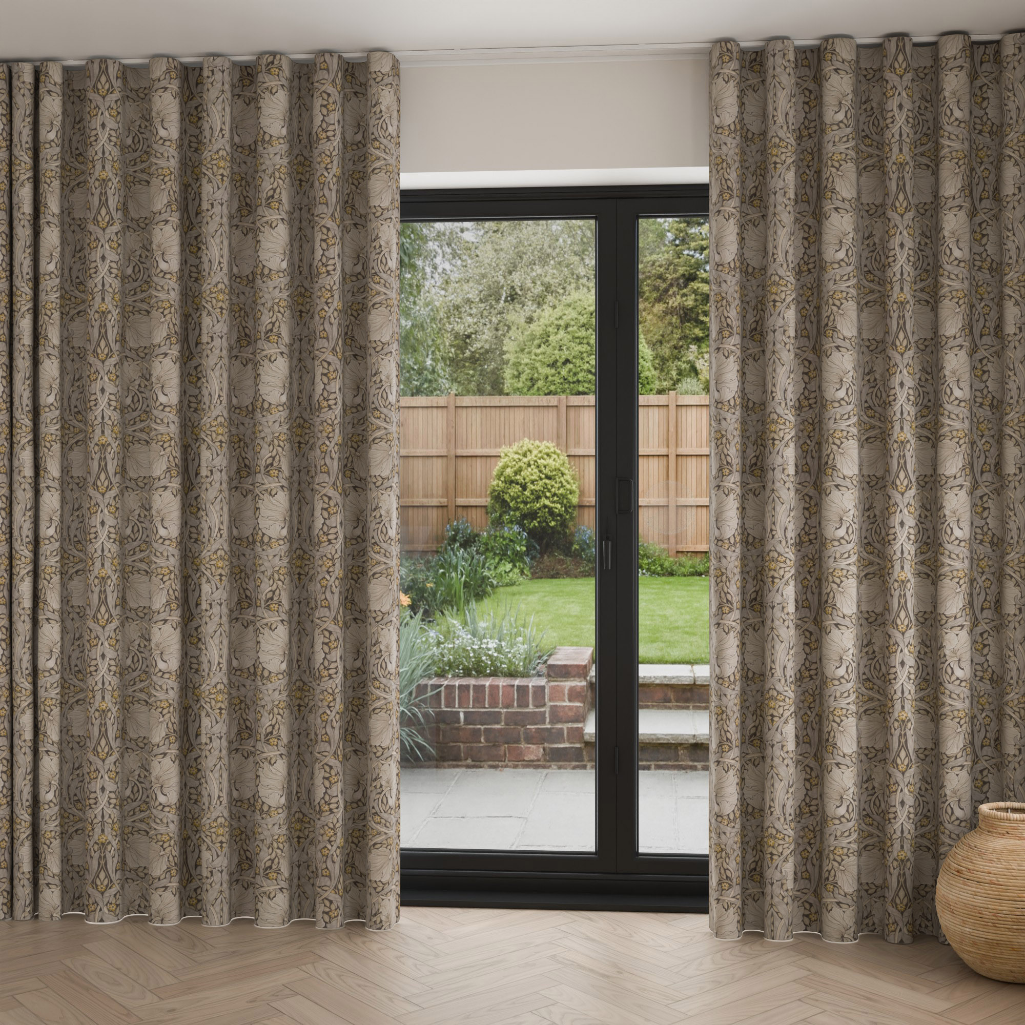 William Morris At Home Pimpernel Flint Wave Curtain