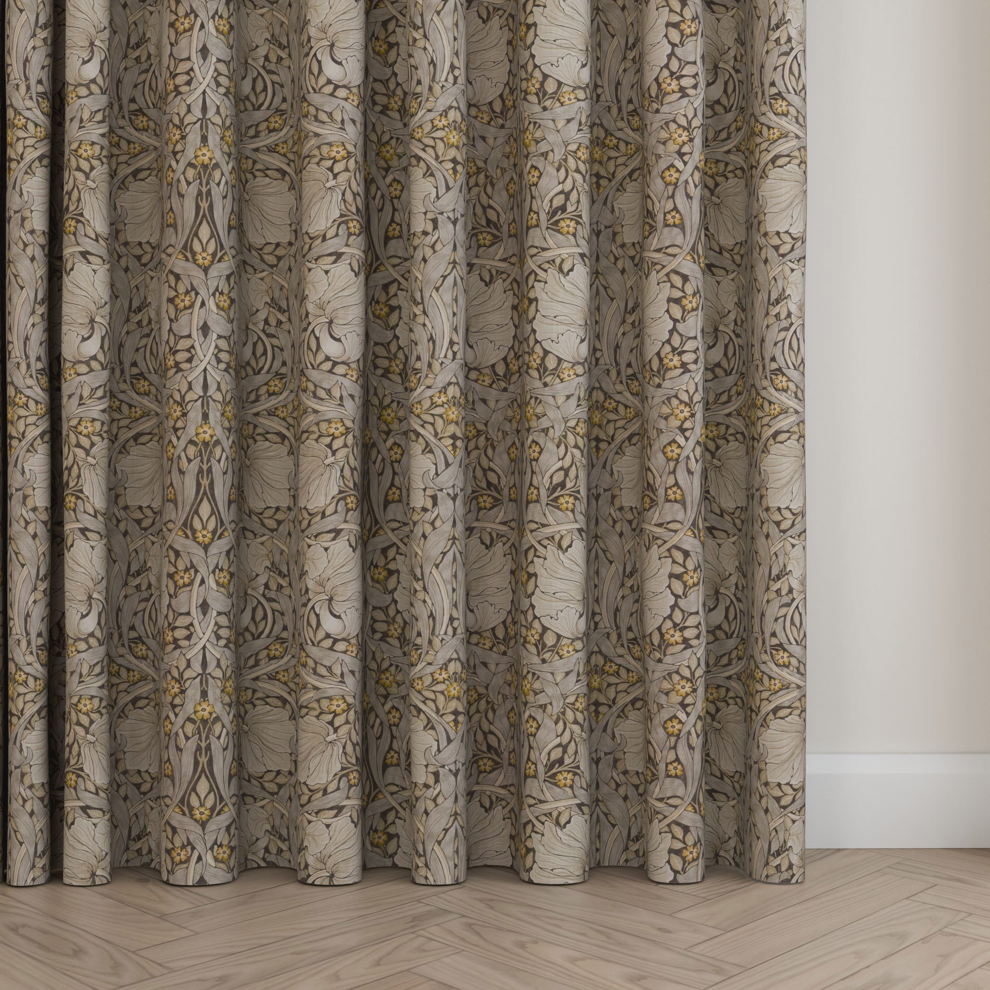 William Morris At Home Pimpernel Flint Wave Curtain - Image 5