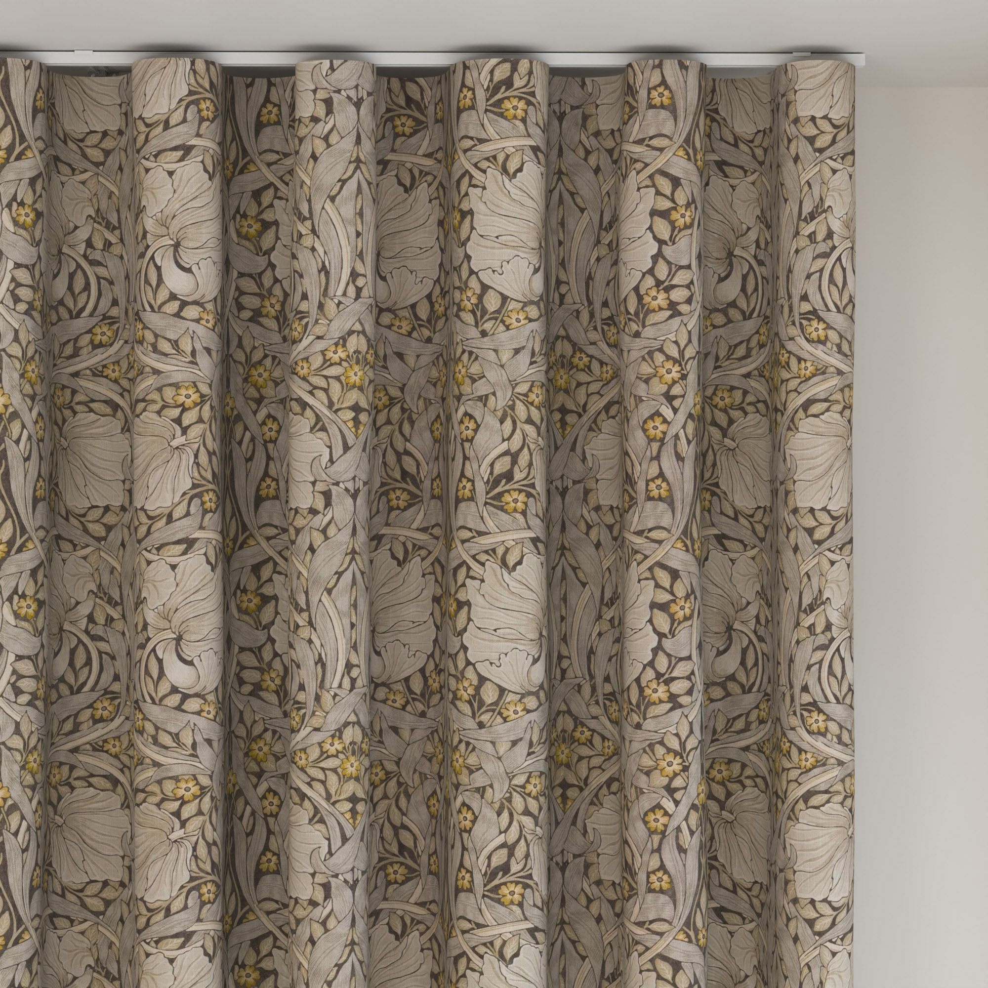 William Morris At Home Pimpernel Flint Wave Curtain - Image 6