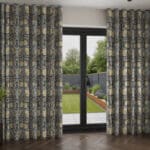 William Morris At Home Pimpernel Indigo Wave Curtain
