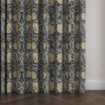 William Morris At Home Pimpernel Indigo Wave Curtain