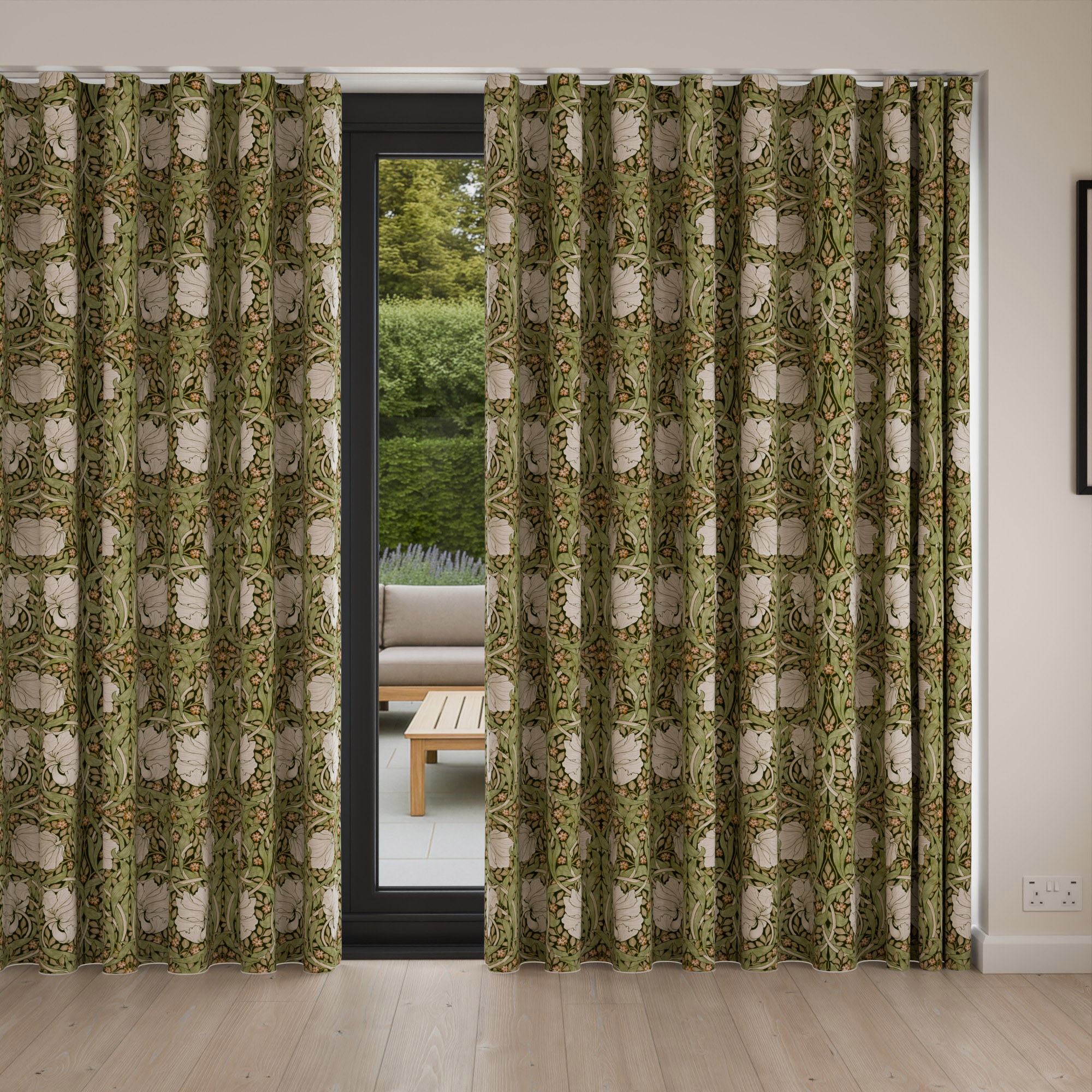 William Morris At Home Pimpernel Nettle Wave Curtain - Image 4