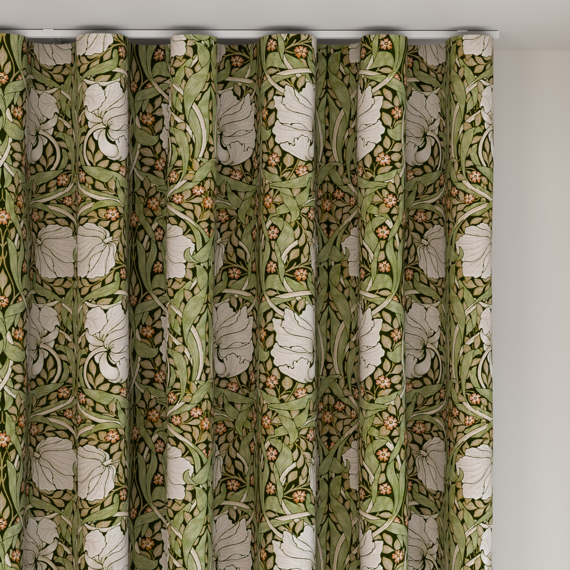William Morris At Home Pimpernel Nettle Wave Curtain - Image 6