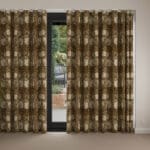 William Morris At Home Pimpernel Velvet Brick Wave Curtain