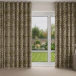 William Morris At Home Pimpernel Velvet Flint Wave Curtain
