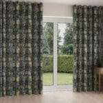 William Morris At Home Pimpernel Velvet Indigo Wave Curtain