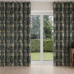 William Morris At Home Pimpernel Velvet Indigo Wave Curtain