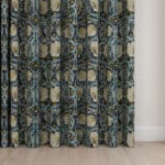 William Morris At Home Pimpernel Velvet Indigo Wave Curtain