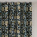 William Morris At Home Pimpernel Velvet Indigo Wave Curtain