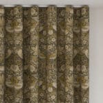 William Morris At Home Strawberry Thief Velvet Flint Wave Curtain