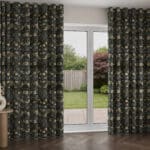 William Morris At Home Strawberry Thief Velvet Indigo Wave Curtain