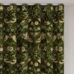 William Morris At Home Strawberry Thief Velvet Nettle Wave Curtain