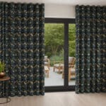 William Morris At Home Strawberry Thief Woad Wave Curtain
