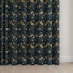 William Morris At Home Strawberry Thief Woad Wave Curtain
