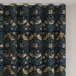 William Morris At Home Strawberry Thief Woad Wave Curtain