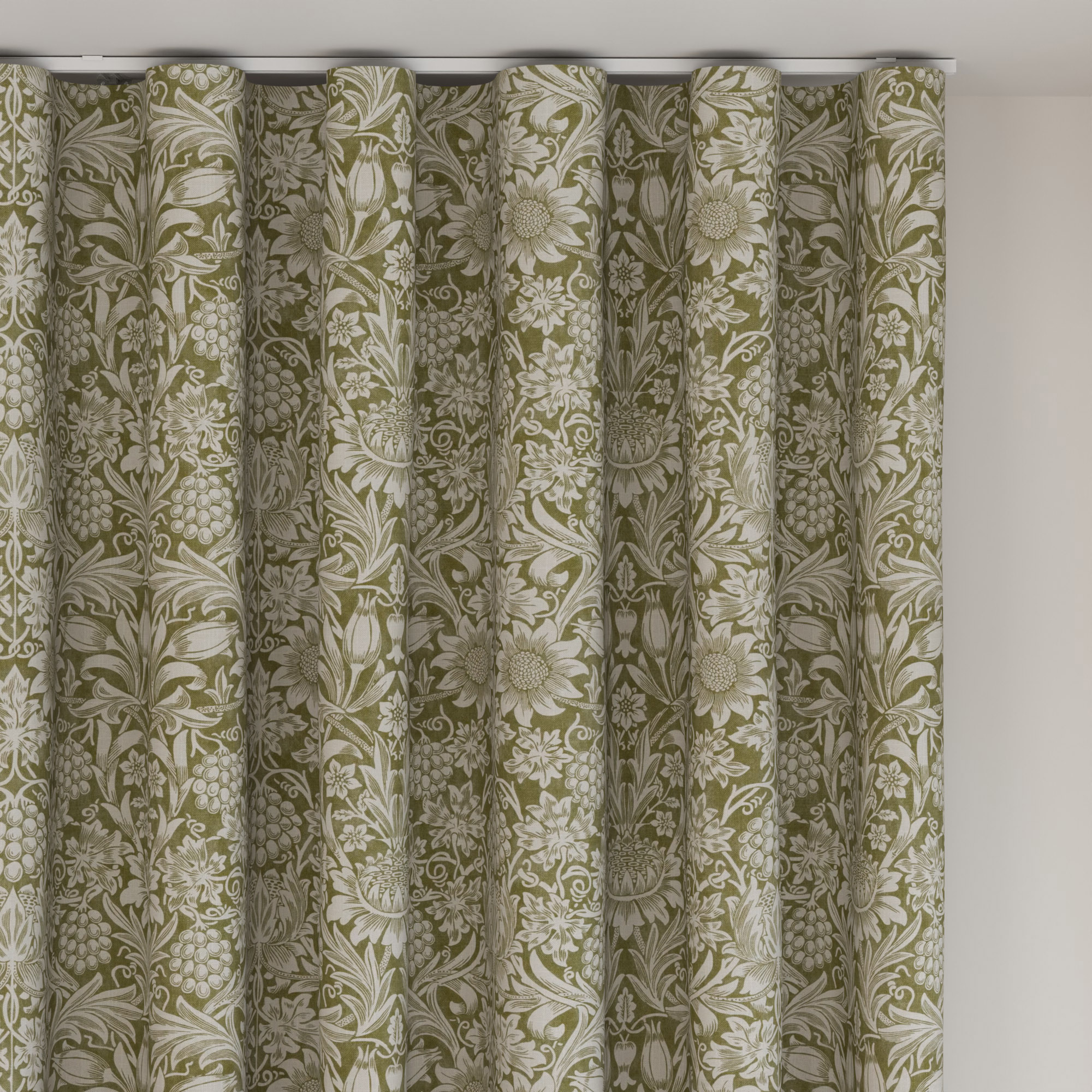 William Morris At Home Sunflower Artichoke Wave Curtain - Image 6