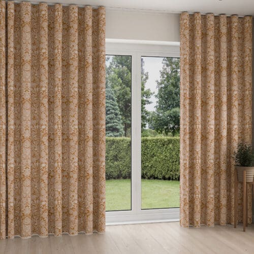 William Morris At Home Sunflower Madder Wave Curtain