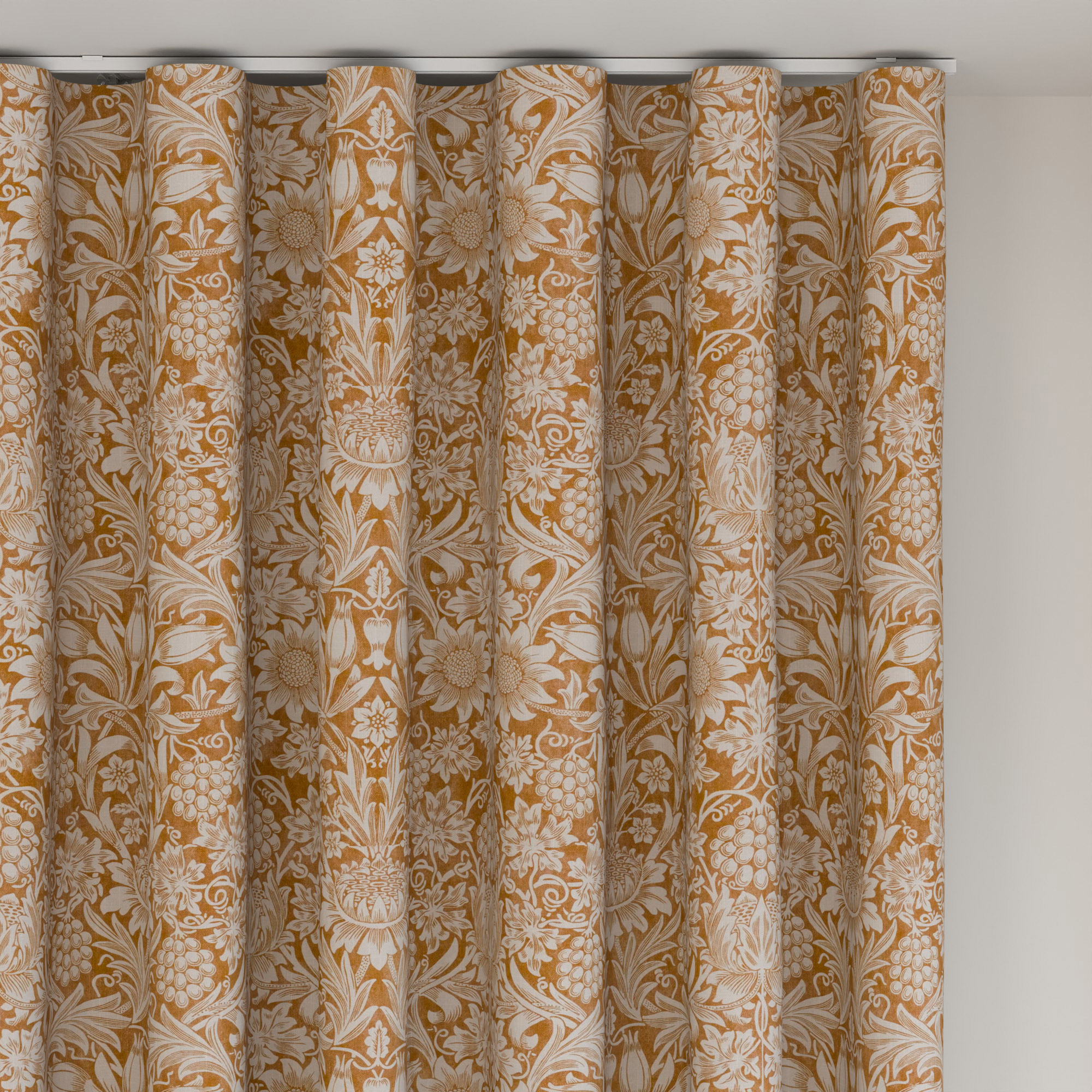 William Morris At Home Sunflower Madder Wave Curtain - Image 6
