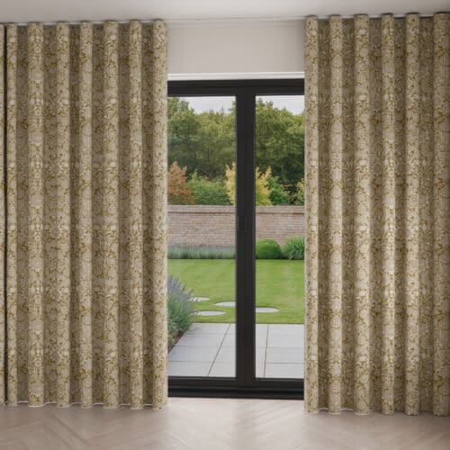 William Morris At Home Sunflower Ochre Wave Curtain