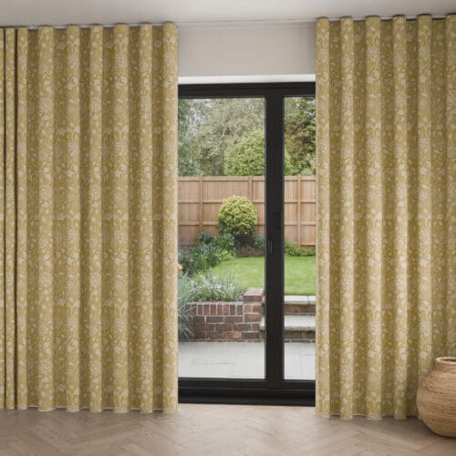 William Morris At Home Wild Tulip Ochre Wave Curtain