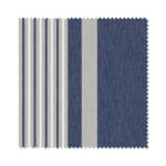 Laura Ashley Tiverton Stripe Midnight Wave Curtain