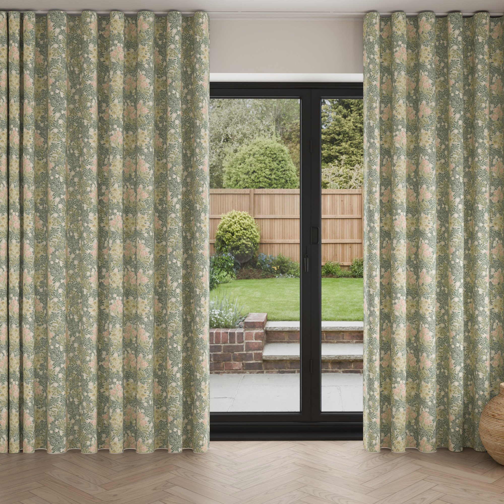 William Morris At Home Bower Apple Wave Curtain - Image 3