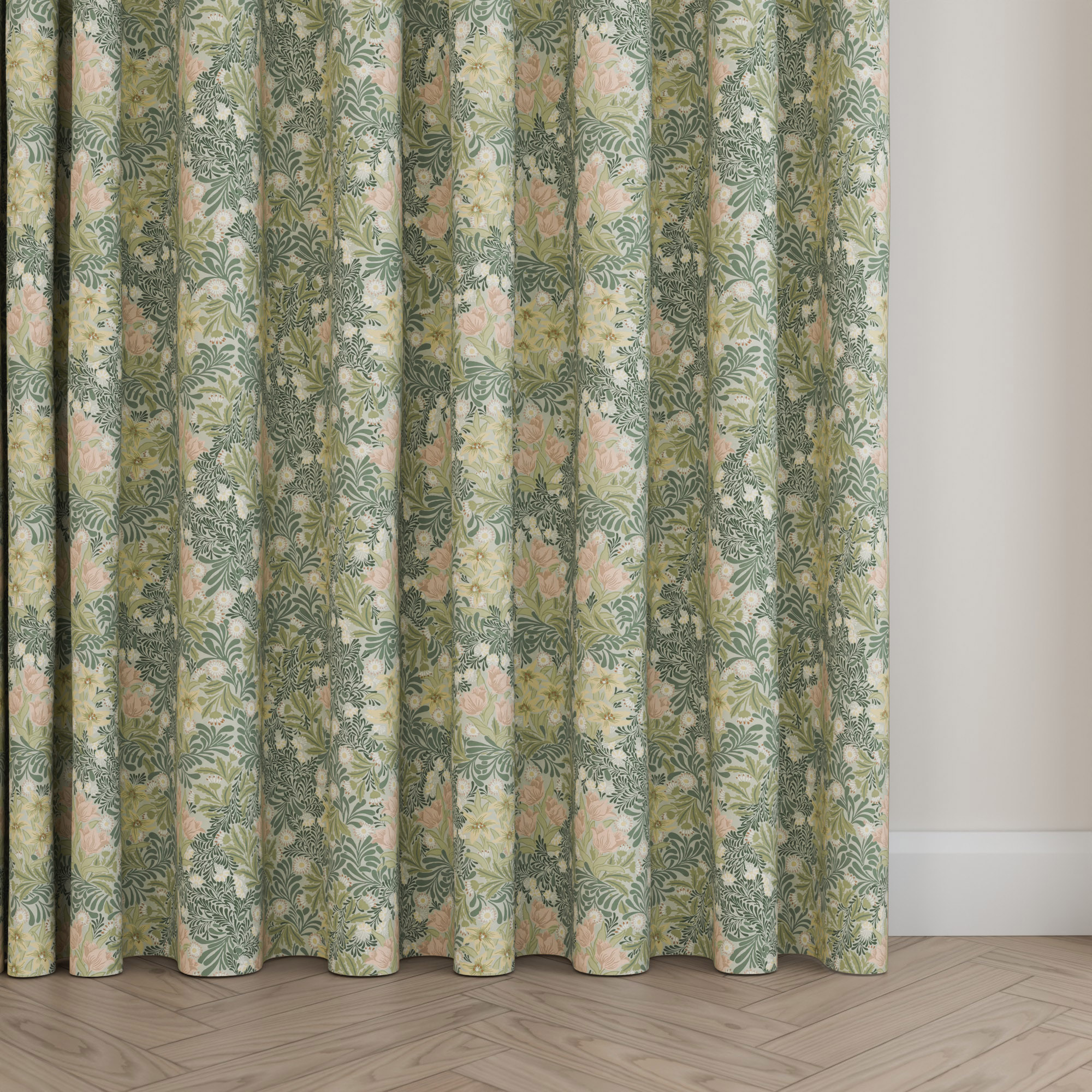 William Morris At Home Bower Apple Wave Curtain - Image 5