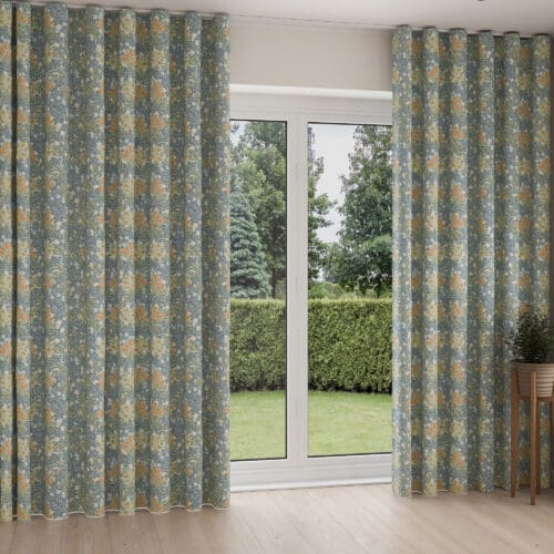 William Morris At Home Bower Bluebird Wave Curtain